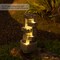 Gardenised Water Fountain with LED Light for Indoor and Outdoor Accent with Soothing Waterfall Sound Ideal for Home Office Patio Backyard Deck Porch Balcony and Tabletop Display, Modern Steps Flow